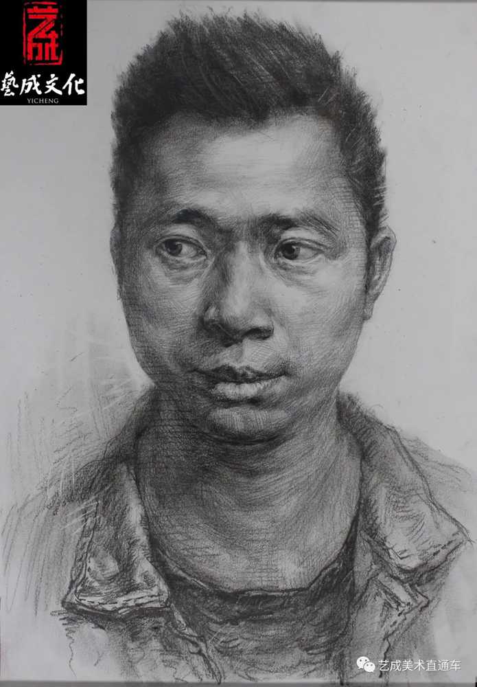 广州美术高考班带大家看看2021届广东艺成二模素描高分卷,13