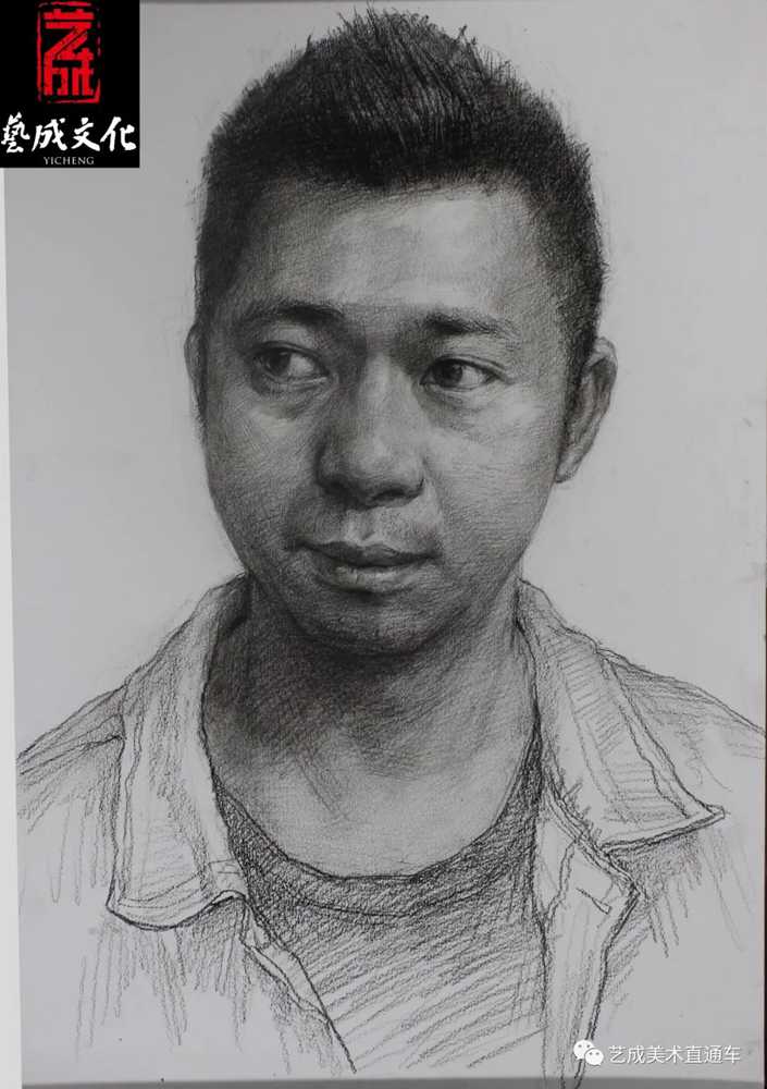 广州美术高考班带大家看看2021届广东艺成二模素描高分卷,06