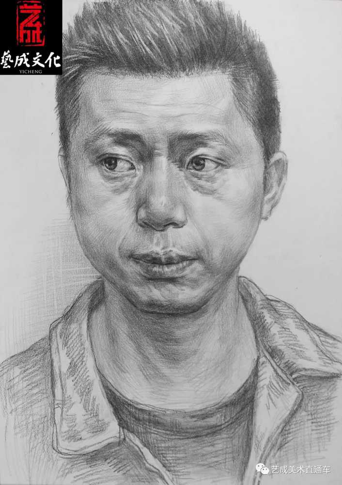 广州美术高考班带大家看看2021届广东艺成二模素描高分卷,65