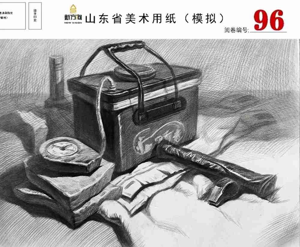 21届山东美术二模高分卷，广州美术高考画室觉得是神仙打架,42