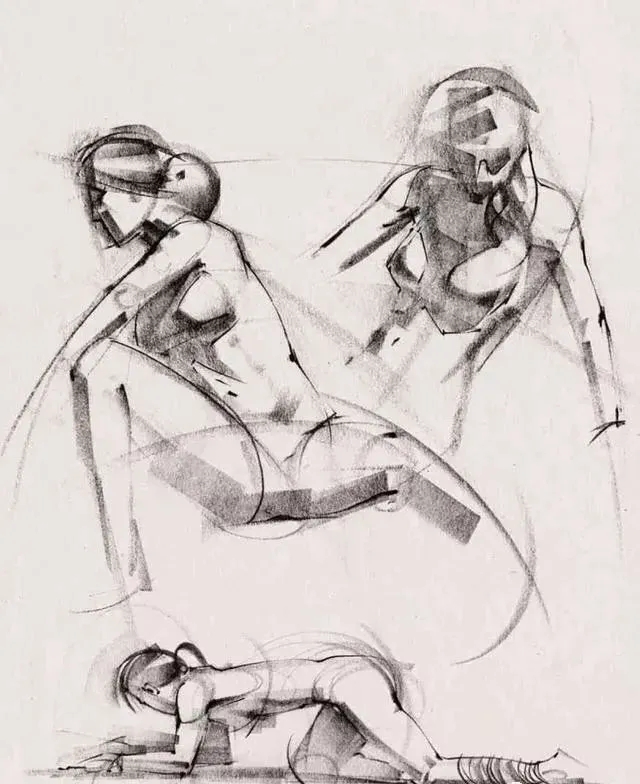 广州画室排名前三画室速写教程 | 很适合美术生临摹的速写动态作品,21