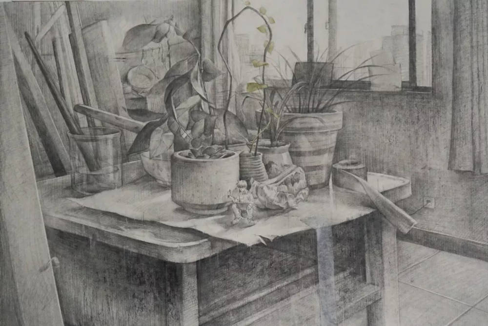 广州画室排名前三画室整理：18年西安美术学院素描留校作品,04