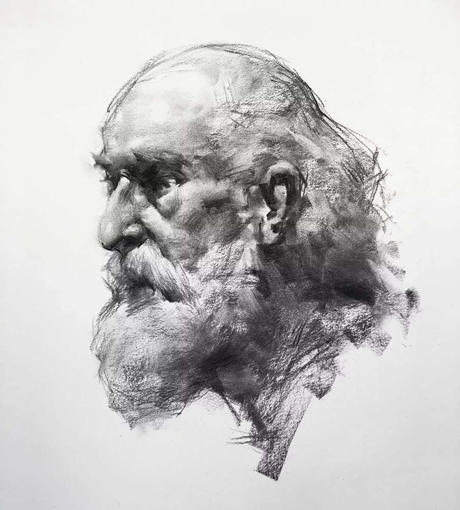绝妙的炭笔素描，广州画室排名前三画室都炭为观止,35