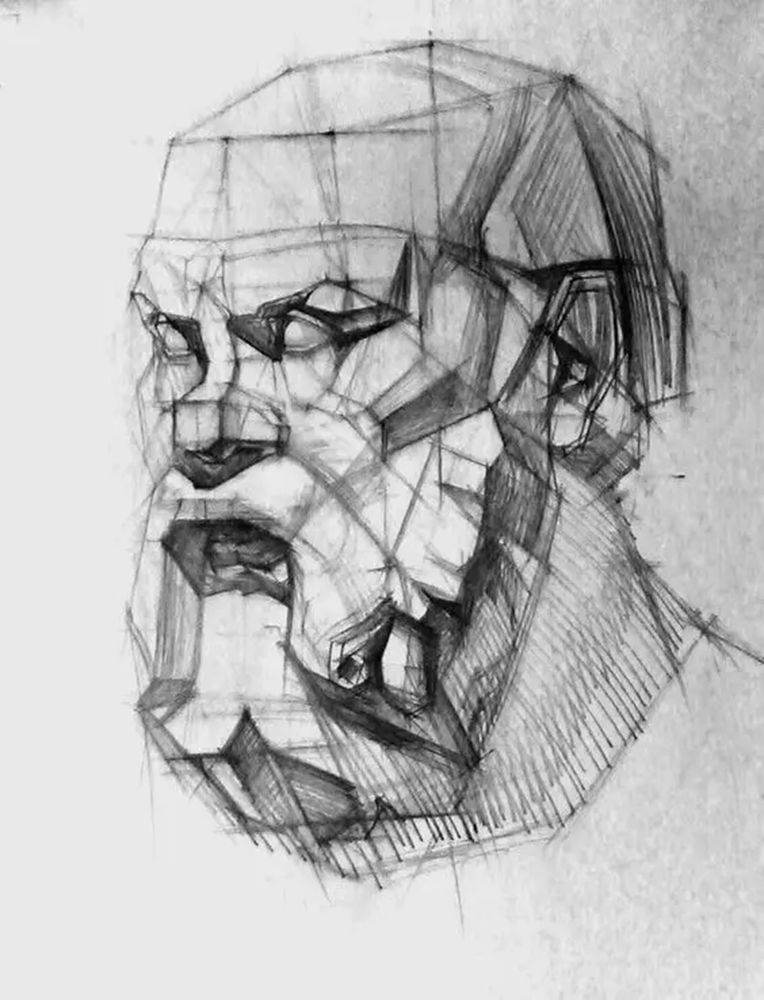 广州画室排名前十画室给你一组适合零基础临摹的素描教程,33