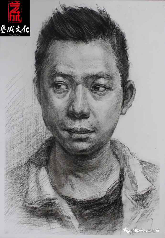 广州美术高考班带大家看看2021届广东艺成二模素描高分卷,59