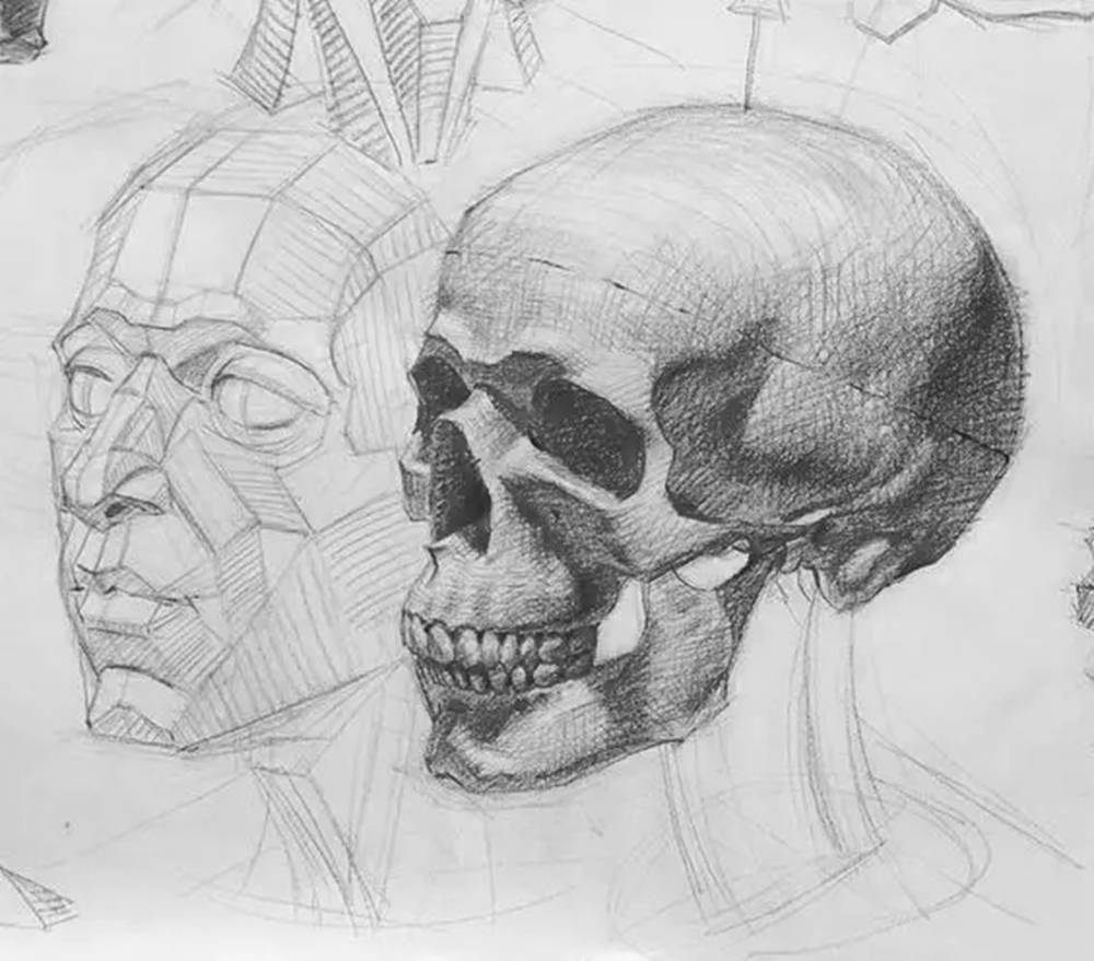 广州画室排名前十画室给你一组适合零基础临摹的素描教程,54