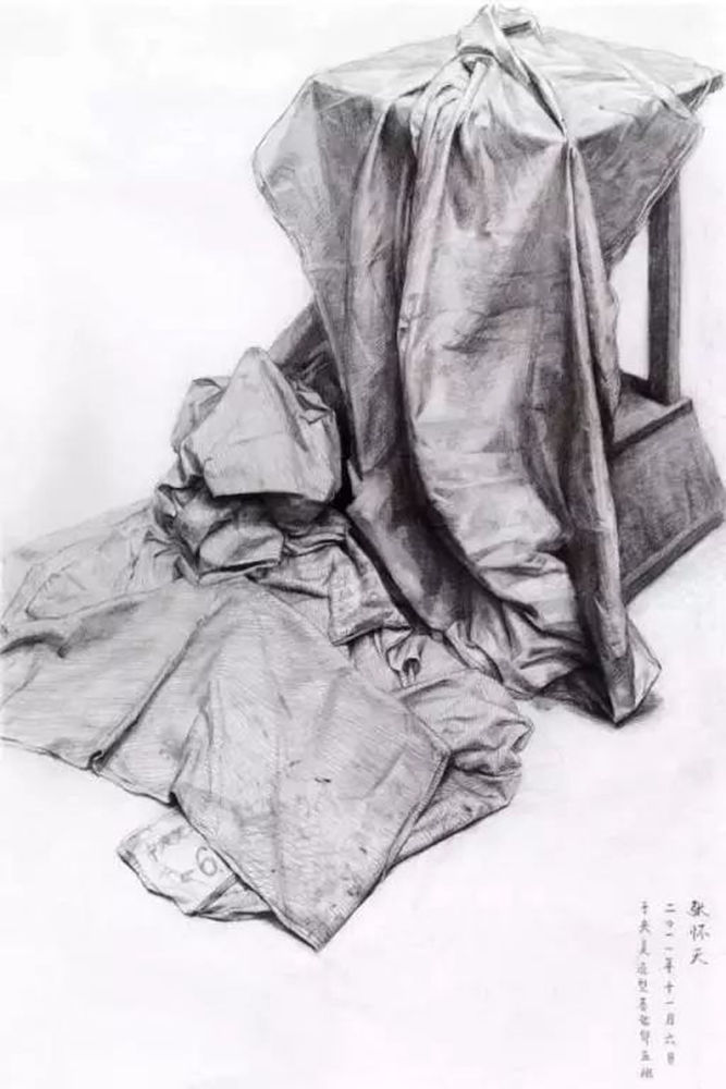 素描作品不会深入？广州画室排名前五画室带你看央美作品怎么画,21