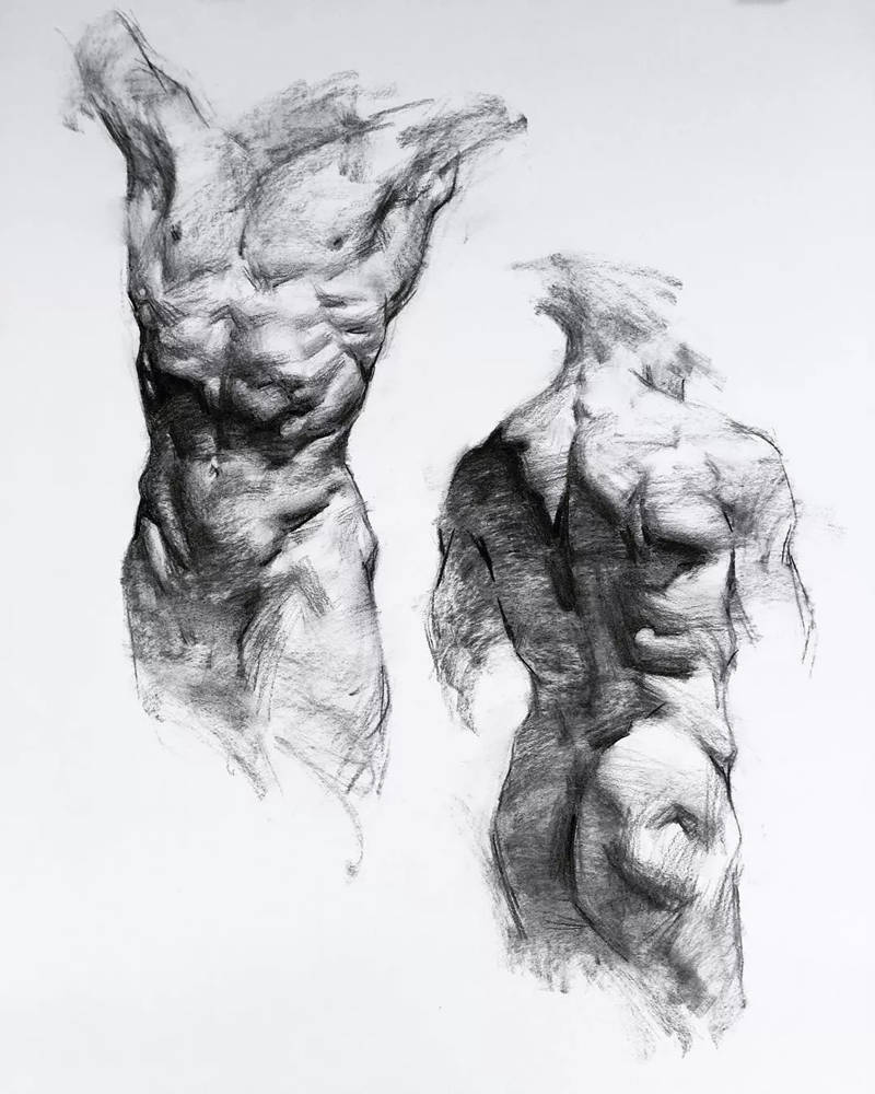 绝妙的炭笔素描，广州画室排名前三画室都炭为观止,21