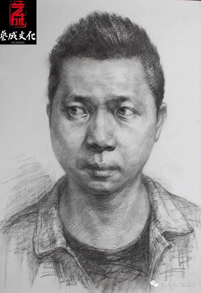 广州美术高考班带大家看看2021届广东艺成二模素描高分卷,52