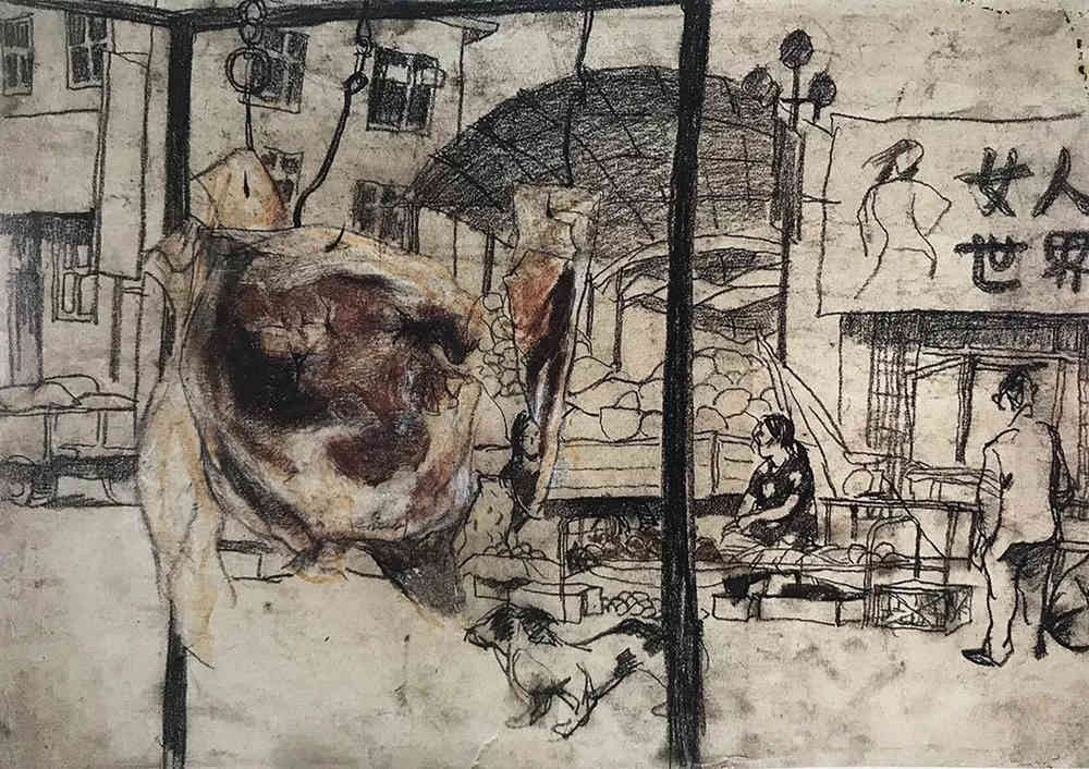 广州前十画室带你看看中央美院附中生活速写中的那些精品,40