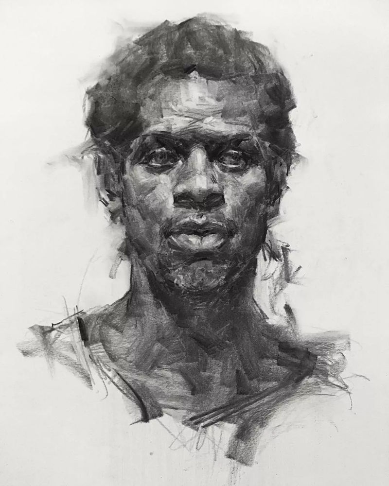 绝妙的炭笔素描，广州画室排名前三画室都炭为观止,23