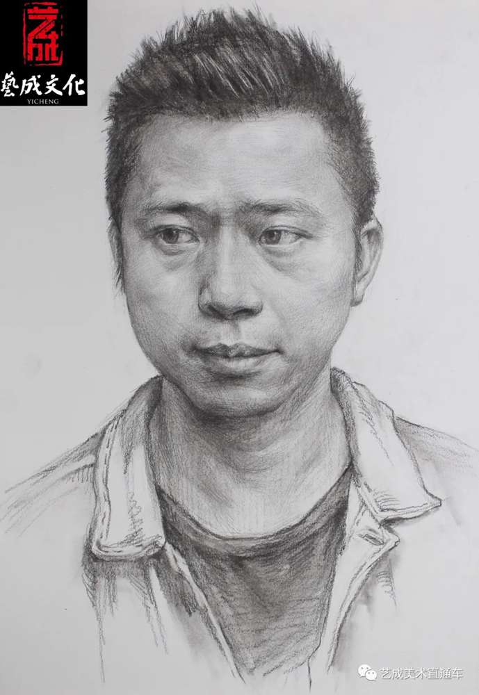 广州美术高考班带大家看看2021届广东艺成二模素描高分卷,39