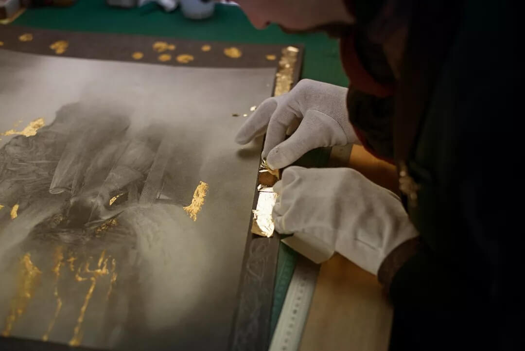 用黄金当画料的土豪画家，你见过吗？广州画室小围带你见识见识！图十五
