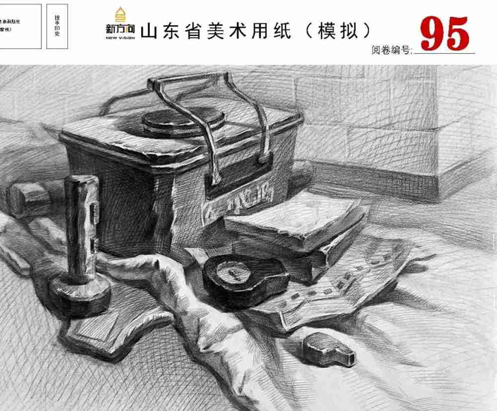 21届山东美术二模高分卷，广州美术高考画室觉得是神仙打架,48
