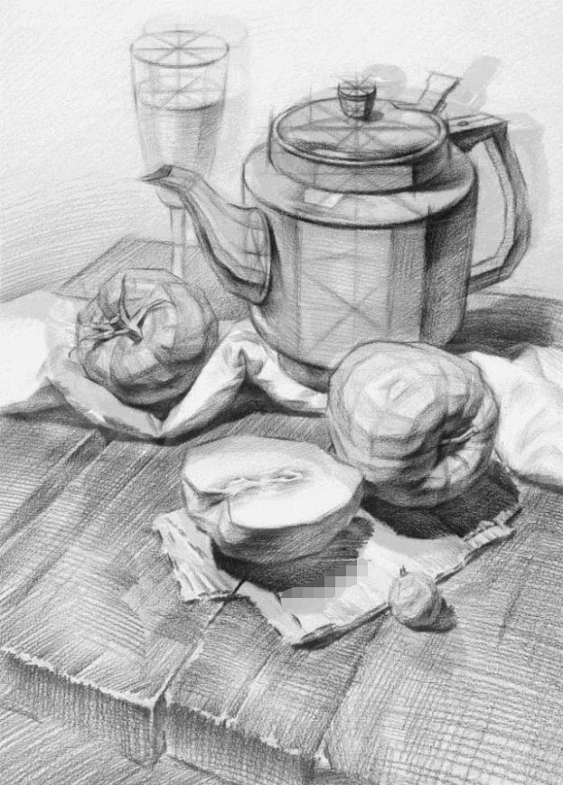 【广州艺考画室入门结构素描】画素描静物之前的必学课程,15