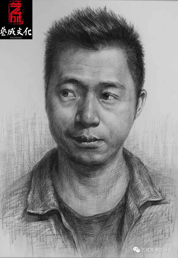 广州美术高考班带大家看看2021届广东艺成二模素描高分卷,40
