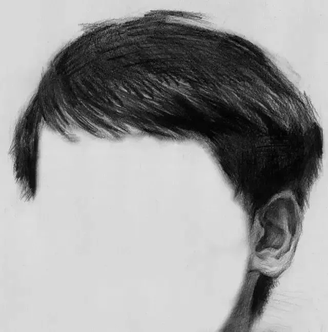  广州画室排名前三画室教你如何让你的素描头发看起来不死板粗糙有质感,20