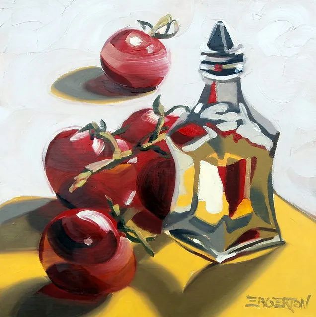 这样通透的色彩静物，短期的目标就它了！广州围墙画室静候佳音！附图33