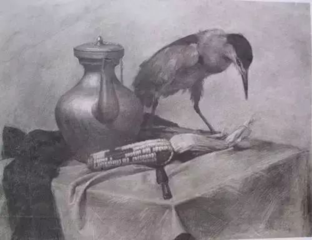 素描作品不会深入？广州画室排名前五画室带你看央美作品怎么画,15