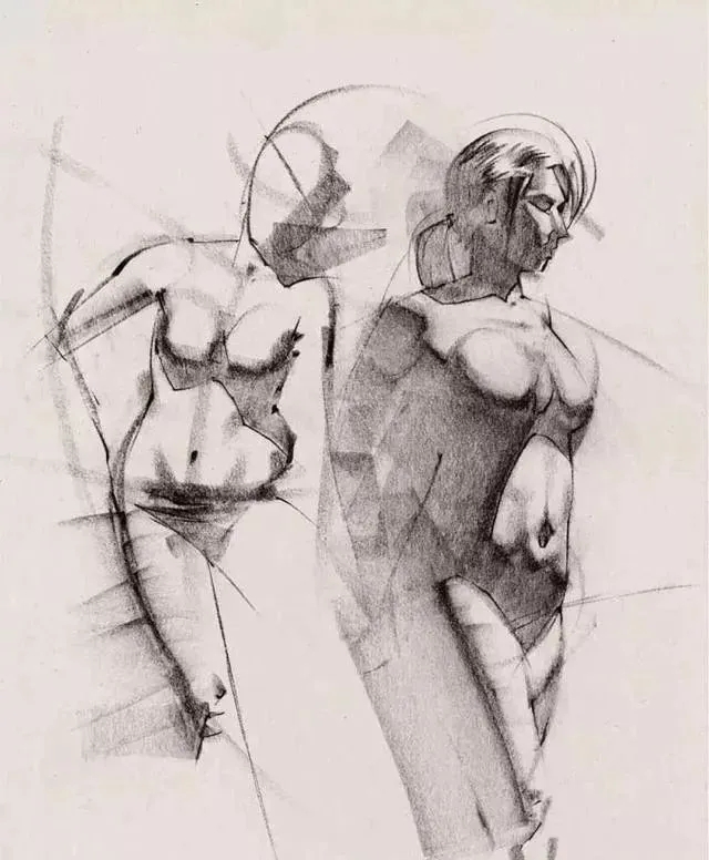 广州画室排名前三画室速写教程 | 很适合美术生临摹的速写动态作品,25