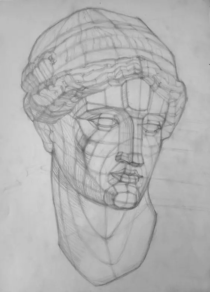 广州画室排名前十画室给你一组适合零基础临摹的素描教程,40