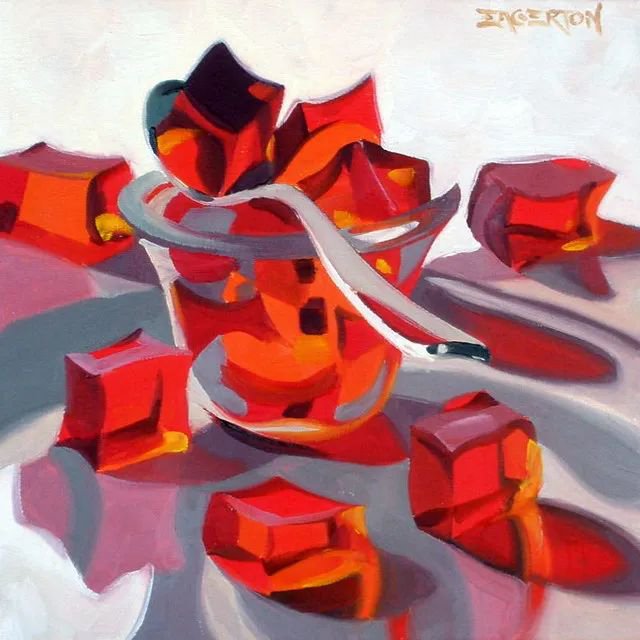 这样通透的色彩静物，短期的目标就它了！广州围墙画室静候佳音！附图16