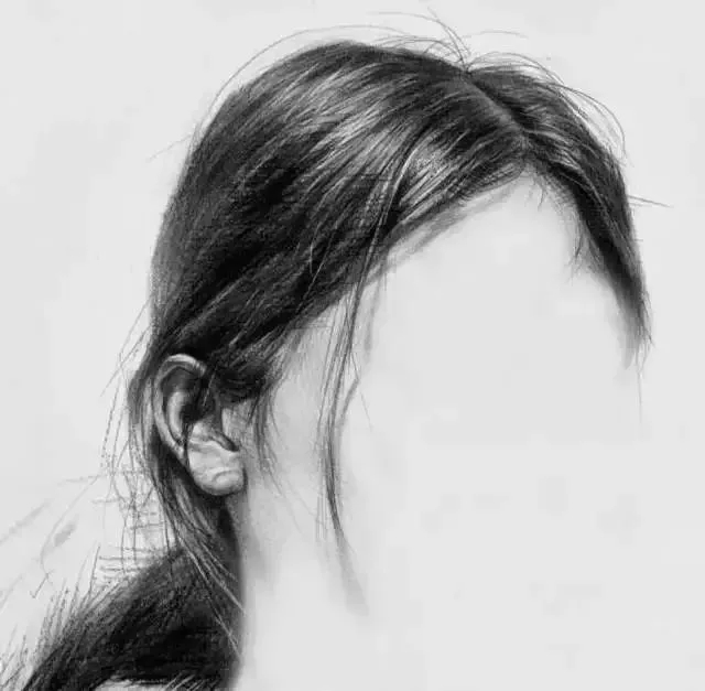  广州画室排名前三画室教你如何让你的素描头发看起来不死板粗糙有质感,26