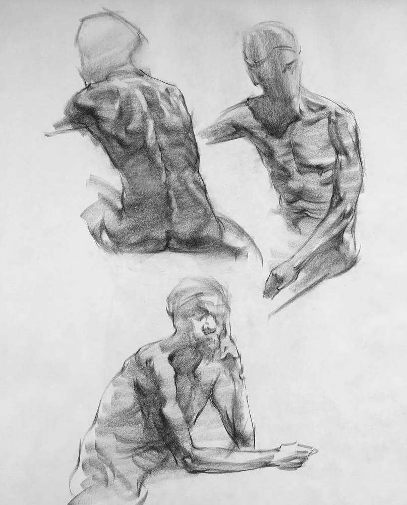 绝妙的炭笔素描，广州画室排名前三画室都炭为观止,31