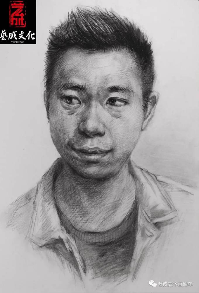 广州美术高考班带大家看看2021届广东艺成二模素描高分卷,78