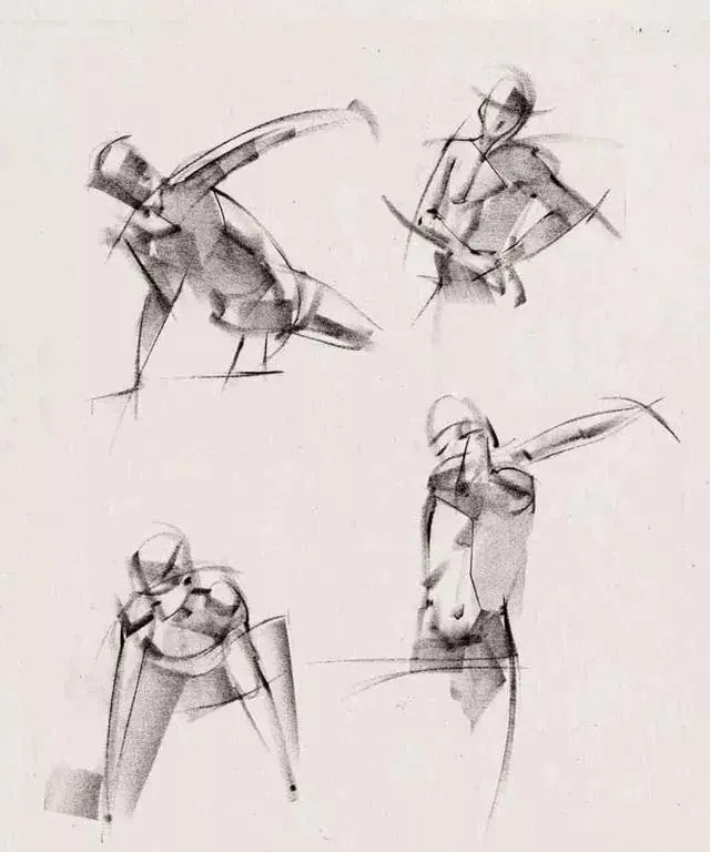 广州画室排名前三画室速写教程 | 很适合美术生临摹的速写动态作品,23
