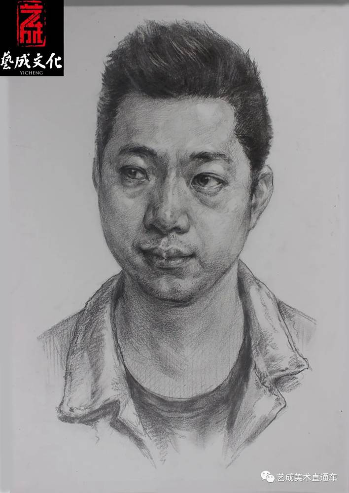 广州美术高考班带大家看看2021届广东艺成二模素描高分卷,30