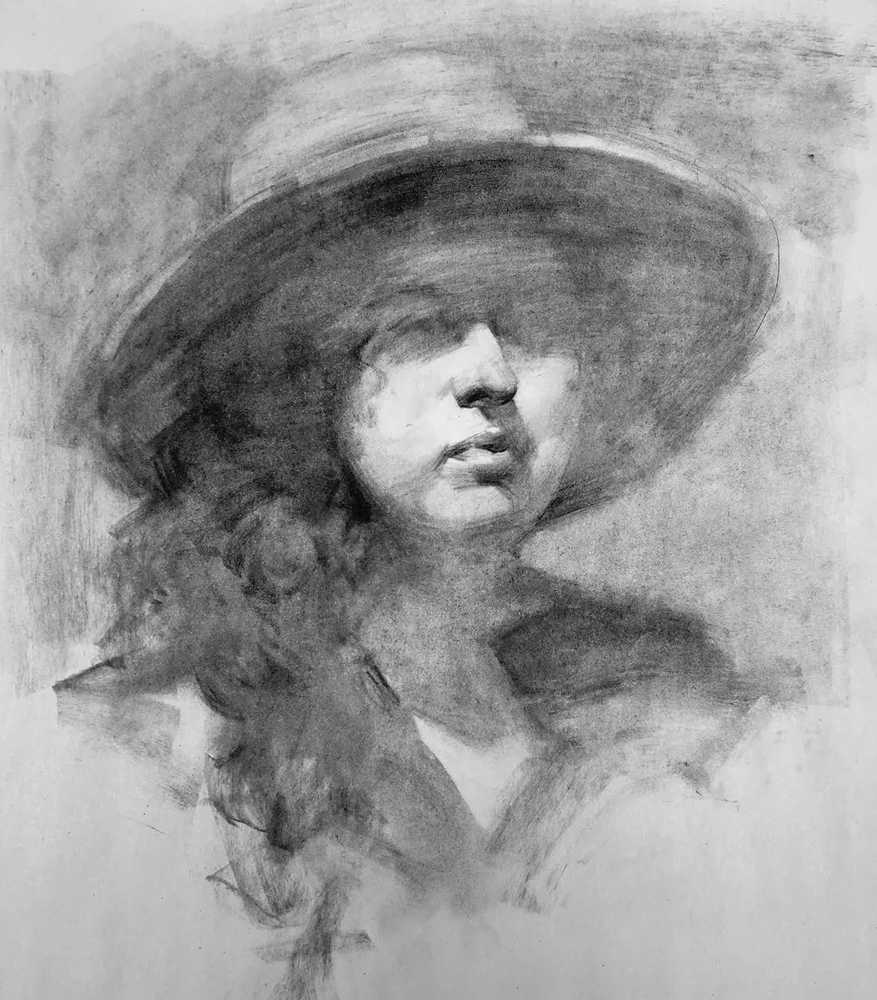 绝妙的炭笔素描，广州画室排名前三画室都炭为观止,33