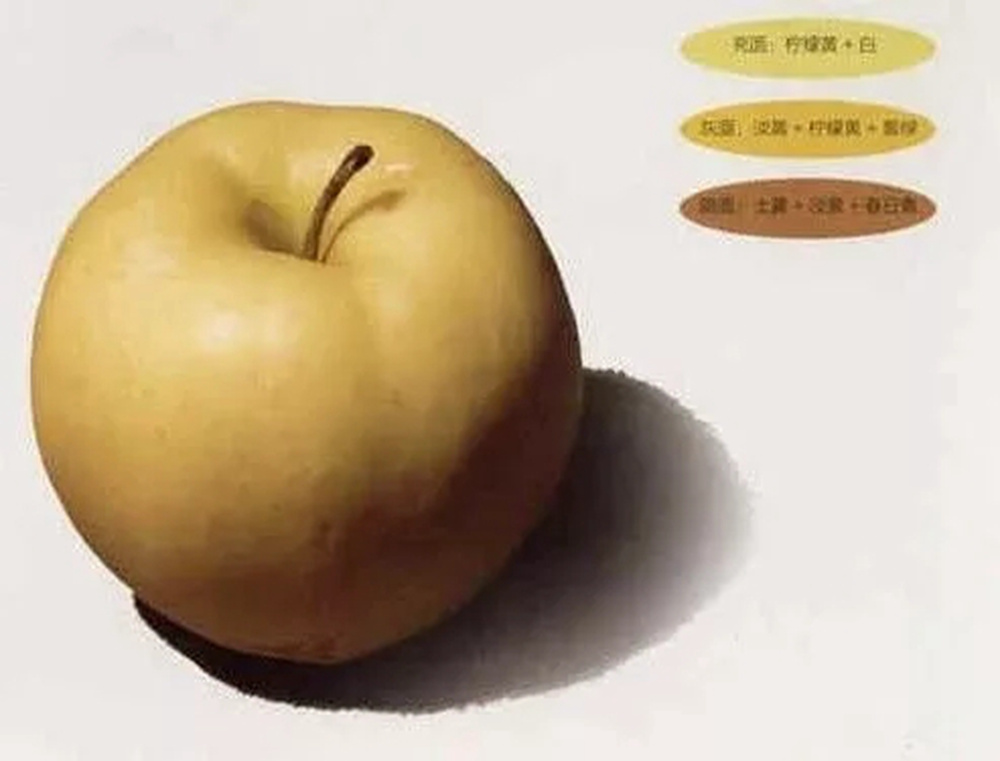 全网最全面的 “苹果” 色彩静物广州艺考画室教程！,07