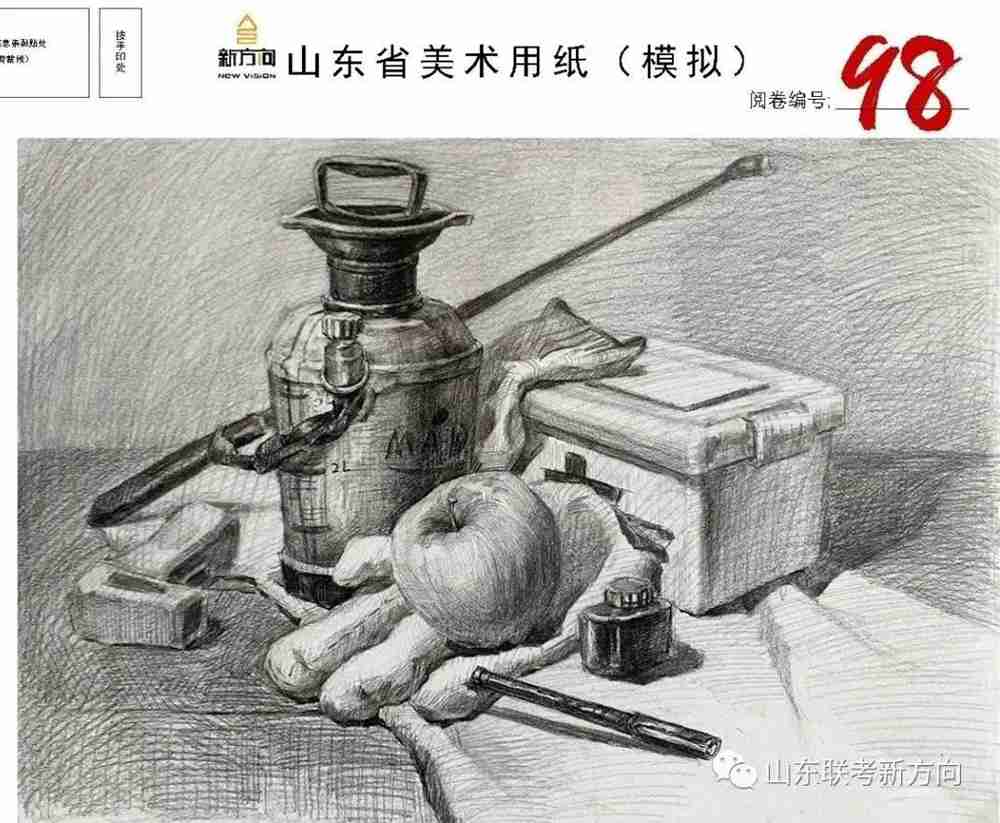 广州十大画室将各省一模素描卷放一起大pk，你找找都有哪些共同特征,44