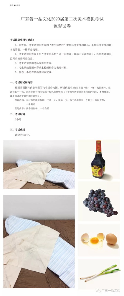广州美术高考画室已将你的高分卷上线|广东2020届二模高分卷汇总,96