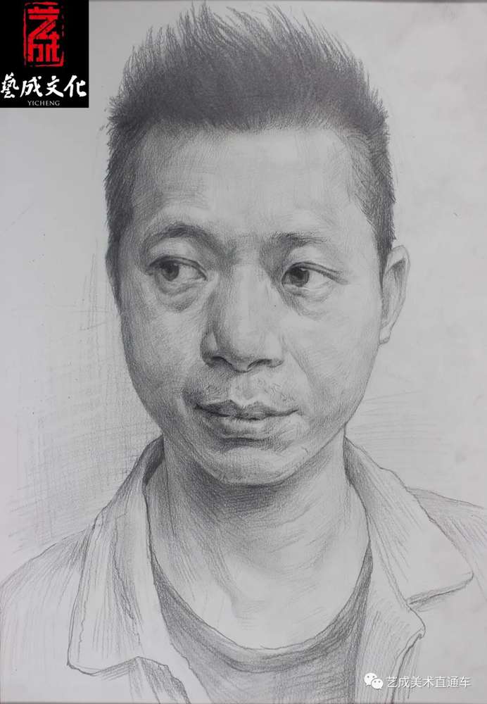 广州美术高考班带大家看看2021届广东艺成二模素描高分卷,64