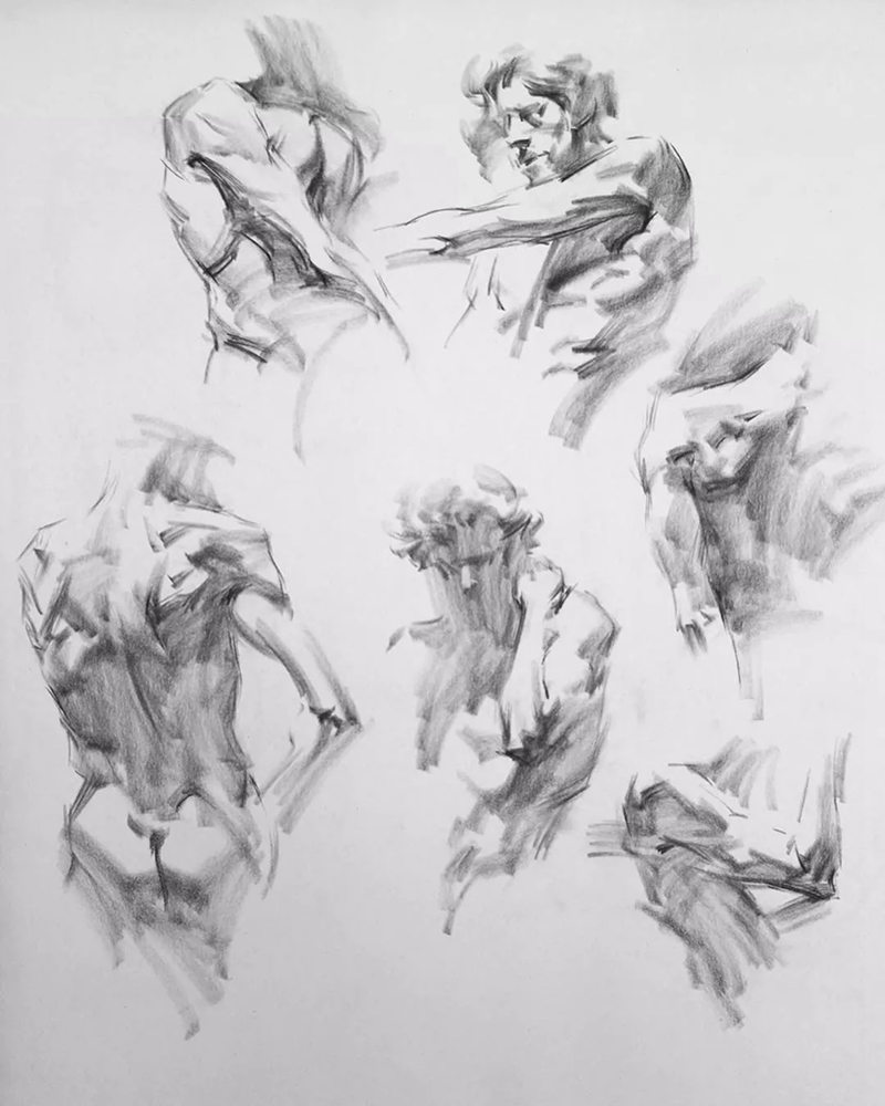 绝妙的炭笔素描，广州画室排名前三画室都炭为观止,19