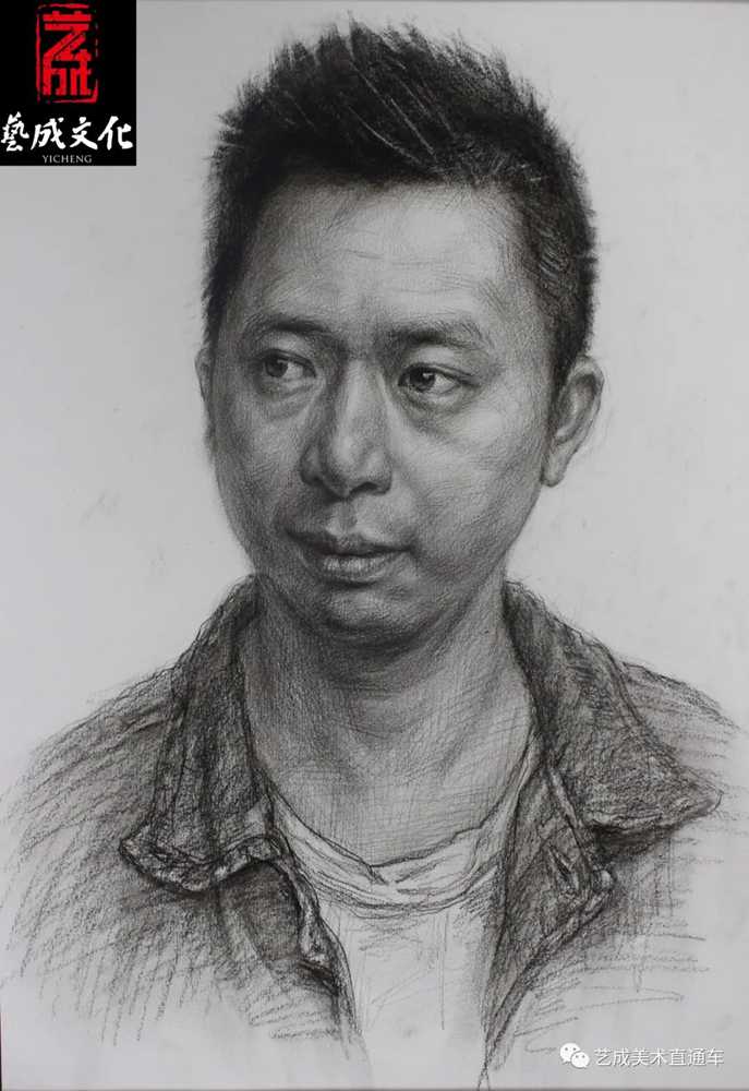 广州美术高考班带大家看看2021届广东艺成二模素描高分卷,53