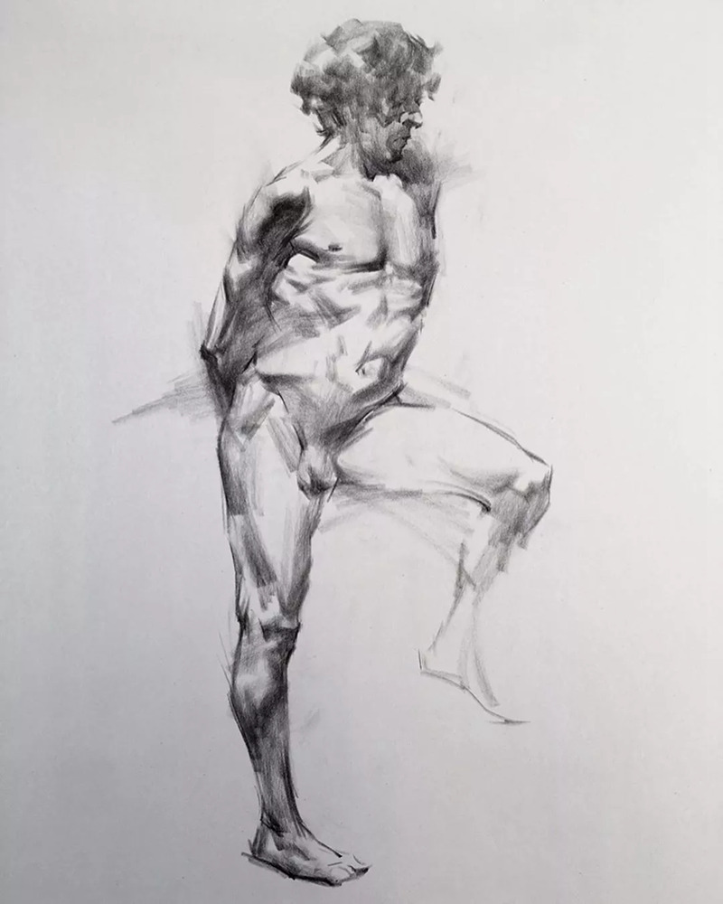 绝妙的炭笔素描，广州画室排名前三画室都炭为观止,10