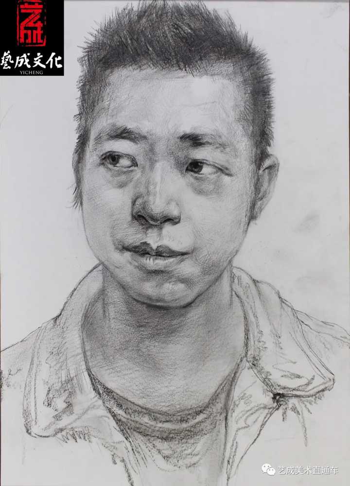 广州美术高考班带大家看看2021届广东艺成二模素描高分卷,54