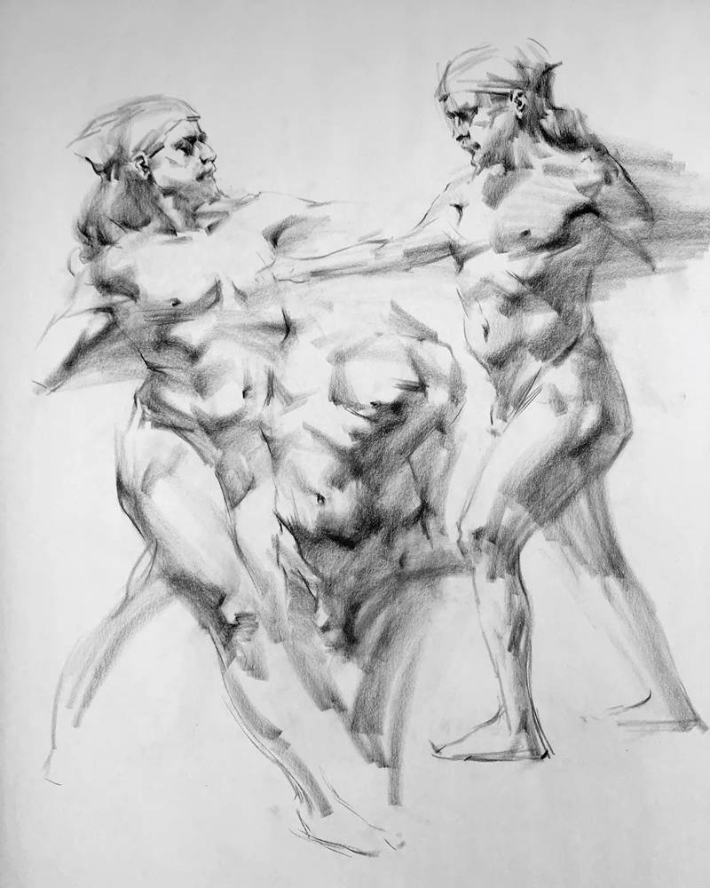 绝妙的炭笔素描，广州画室排名前三画室都炭为观止,36