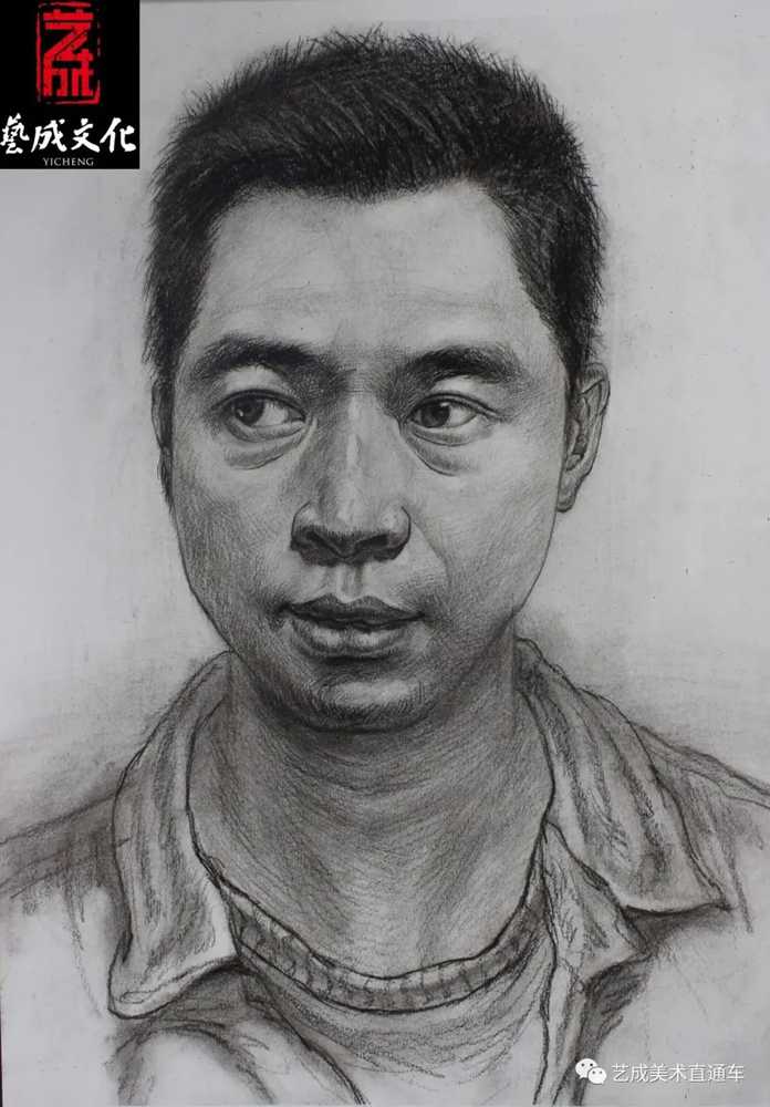 广州美术高考班带大家看看2021届广东艺成二模素描高分卷,69