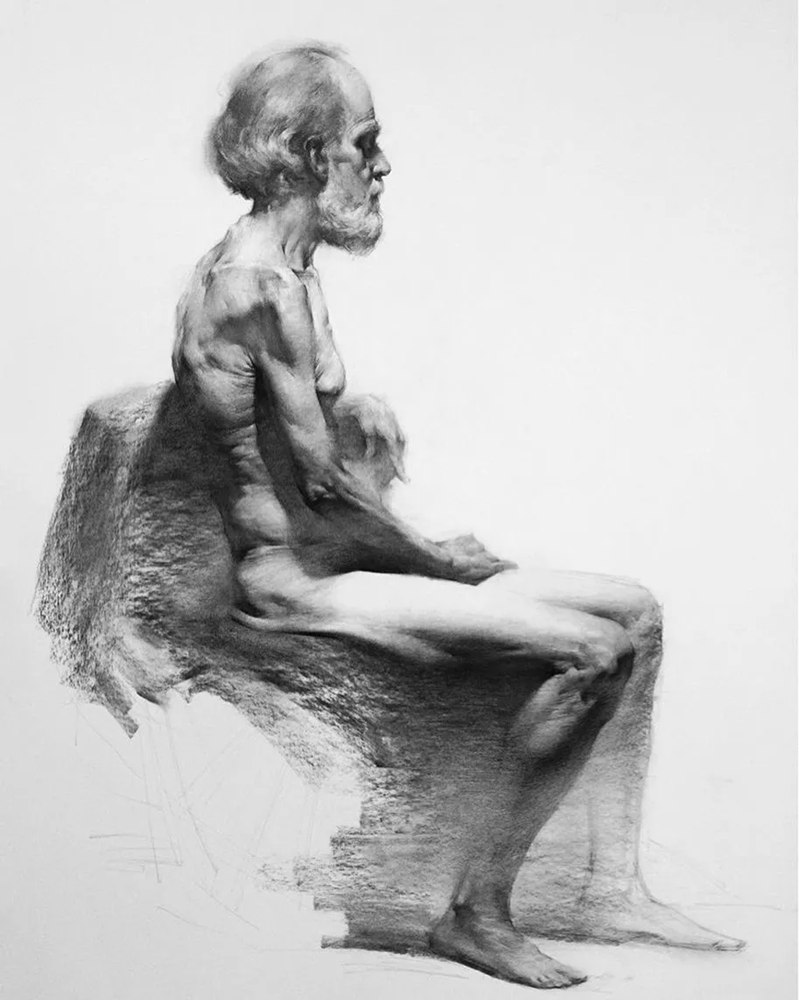 绝妙的炭笔素描，广州画室排名前三画室都炭为观止,53
