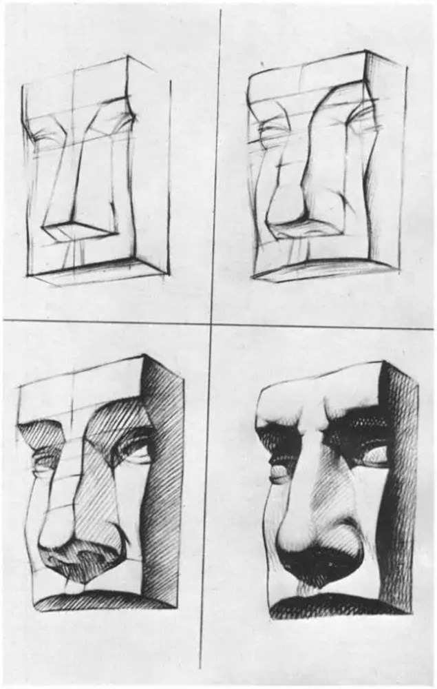 广州画室排名前十画室给你一组适合零基础临摹的素描教程,66