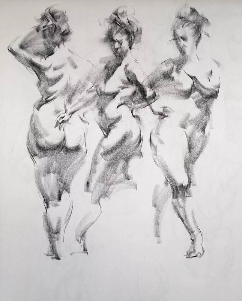 绝妙的炭笔素描，广州画室排名前三画室都炭为观止,26