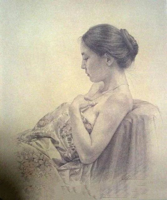 精选100幅中外大师人像作品，广州围墙画室觉得你应该收藏！附图93