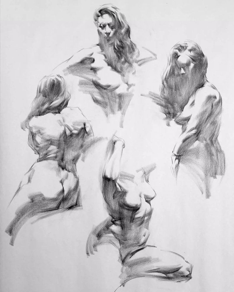 绝妙的炭笔素描，广州画室排名前三画室都炭为观止,15
