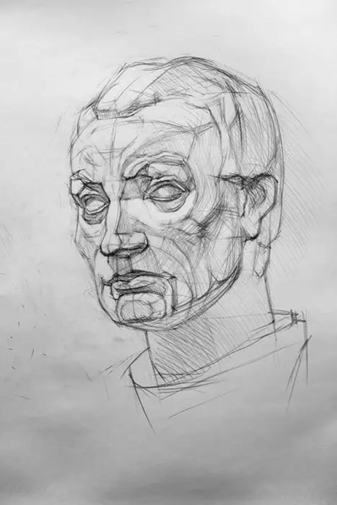 广州画室排名前十画室给你一组适合零基础临摹的素描教程,42