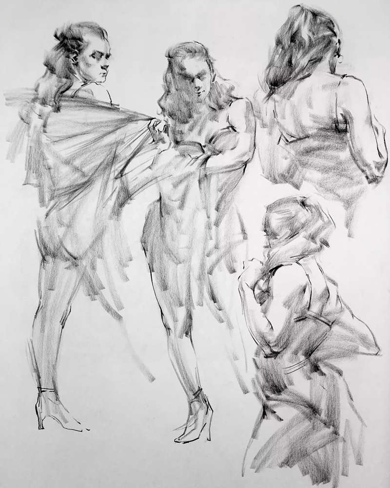 绝妙的炭笔素描，广州画室排名前三画室都炭为观止,39