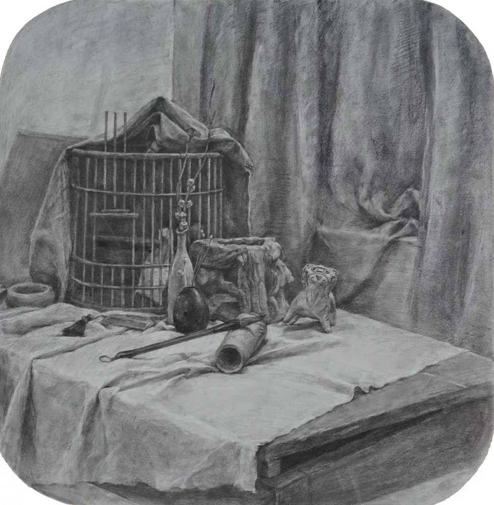 广州画室排名前三画室整理：18年西安美术学院素描留校作品,18